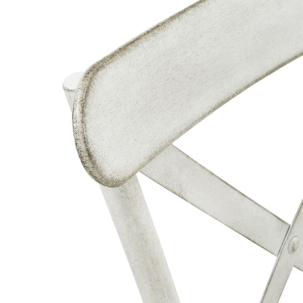 Roman White Metal Dining Chair, image 5