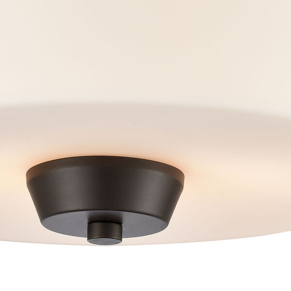 Winslow Brown Oil Rubbed Bronze Two-Light Flush Mount, image 4