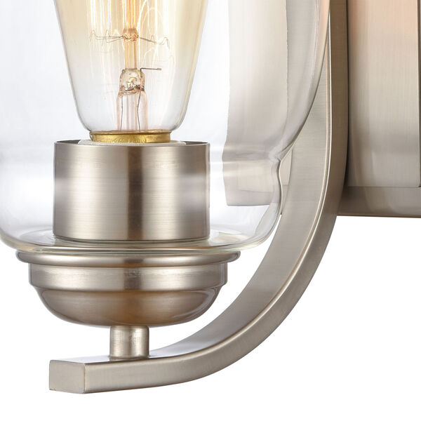 Calistoga Silver Brushed Nickel One-Light Wall Sconce, image 4