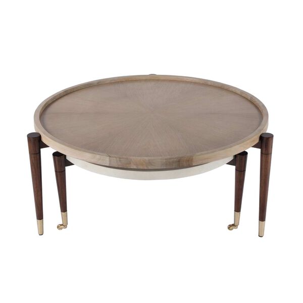 Lemaire Brown Gray Round Nesting Coffee Tables, image 4