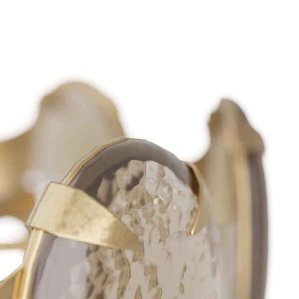 Vella Antique Brass Smoke Luster Glass Seven-Light  Chandelier, image 4