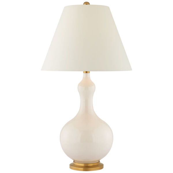 Addison Medium Table Lamp in Ivory with Natural Percale Shade by Christopher Spitzmiller, image 1