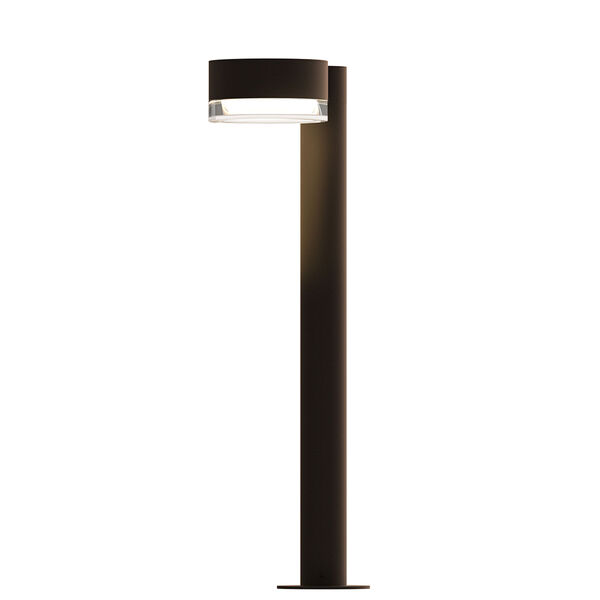 Inside-Out REALS Textured Bronze 22-Inch LED Bollard with Clear Lens, image 1