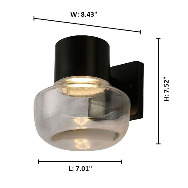 Belby Black Seven-Inch LED Wall Sconce, image 3