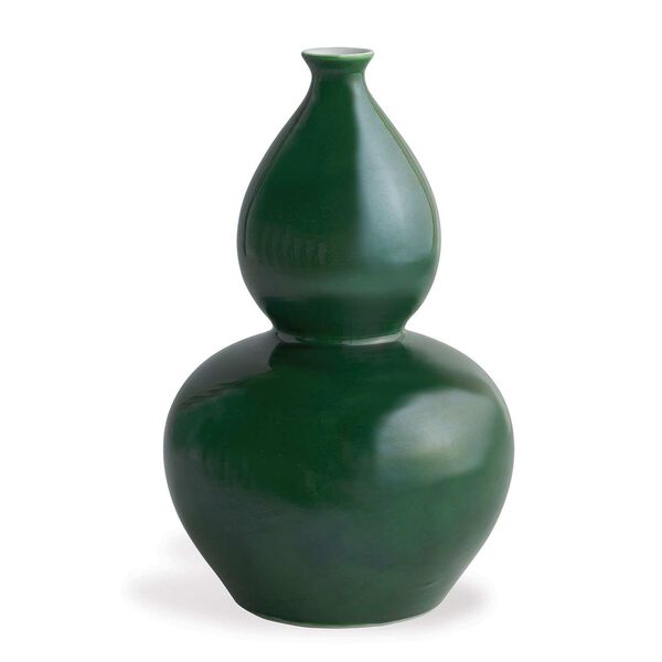 Emerald Green Double Gourd Vase, image 1