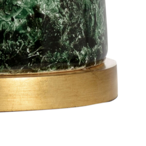 Malachite and Gold One-Light Beaker Table Lamp, image 2