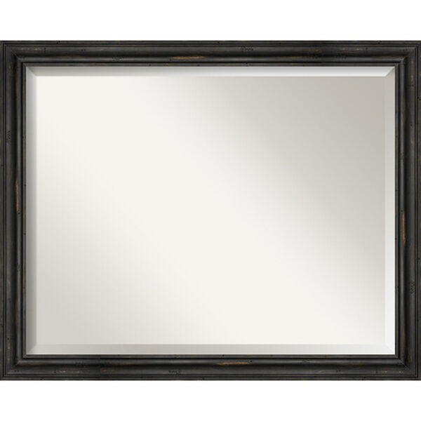 Black 31-Inch Bathroom Wall Mirror, image 1