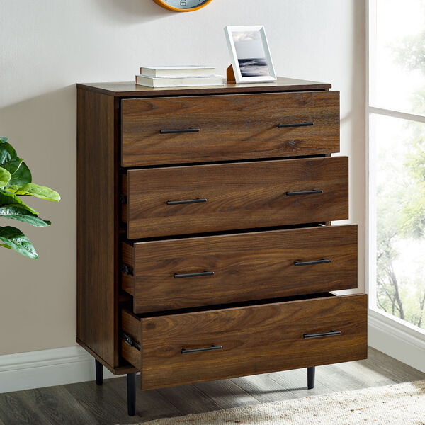 Savanna Dark Walnut Four-Drawer Dresser, image 2