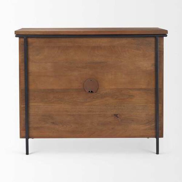 Maddox Brown and Black Two-Door Accent Cabinet, image 5