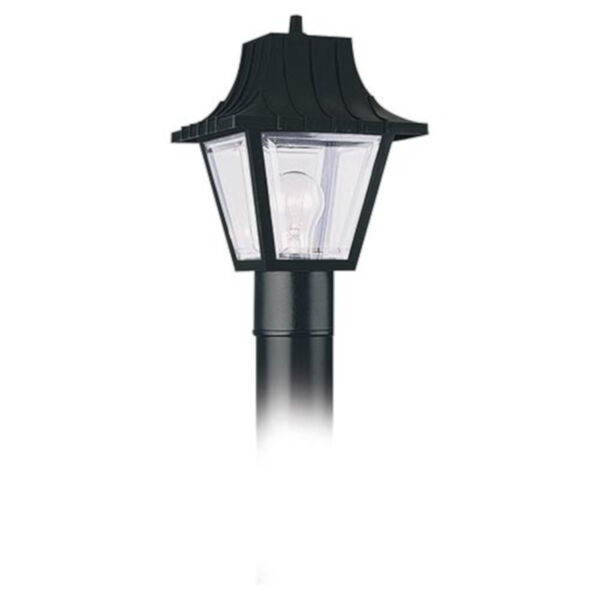 Olivia Transparent One-Light Outdoor Post Lantern, image 1