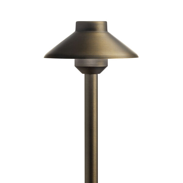 Centennial Brass 15-Inch 3000K LED Stepped Dome Path Light, image 1