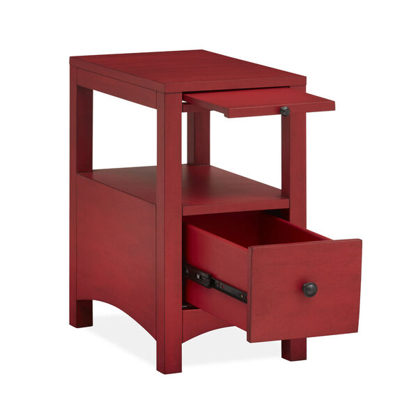 Red Wood Chairside End Table, image 2