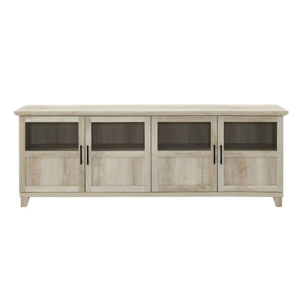 Goodwin White Oak TV Console with Four Panel Door, image 4