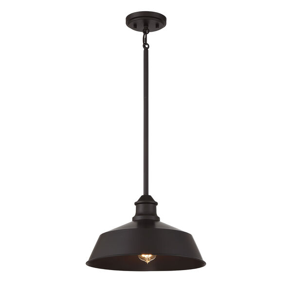 Oil Rubbed Bronze 14-Inch One-Light Pendant, image 1