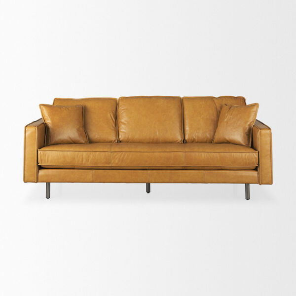 DArcy Tan Leather Sofa, image 2