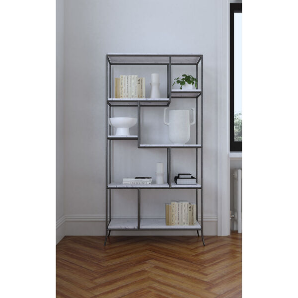 Commerce and Market Gray 76-Inch Bookcase, image 2