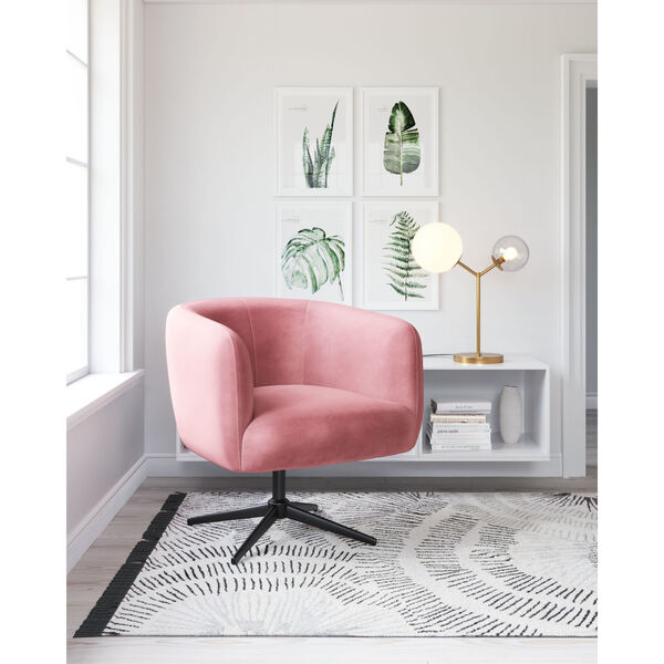 Elia Pink and Black Accent Chair, image 2