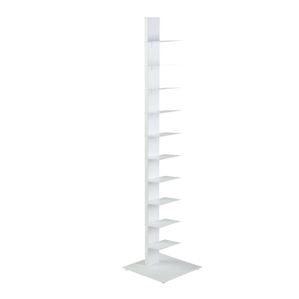 Sapiens White 14-Inch Bookcase Tower, image 3