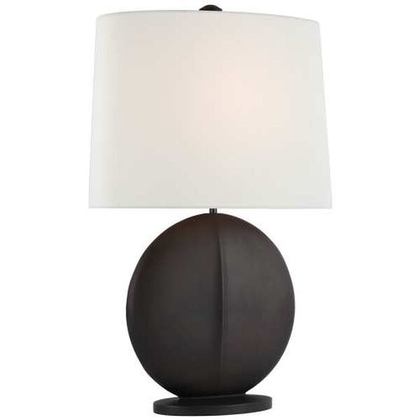 Mariza Carbon Black One-Light Medium Table Lamp by AERIN, image 1