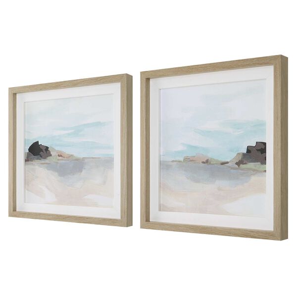 Glacial Coast Multicolor 23 x 23-Inch Framed Print, Set of 2, image 4