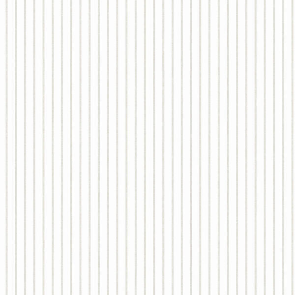 A Perfect World Neutral Ticking Stripe Wallpaper - SAMPLE SWATCH ONLY, image 1