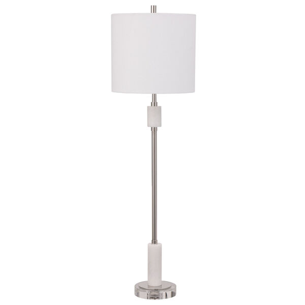 Sussex Polished Nickel One-Light Buffet Lamp, image 4
