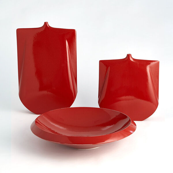 Red Kimono Vase, image 6
