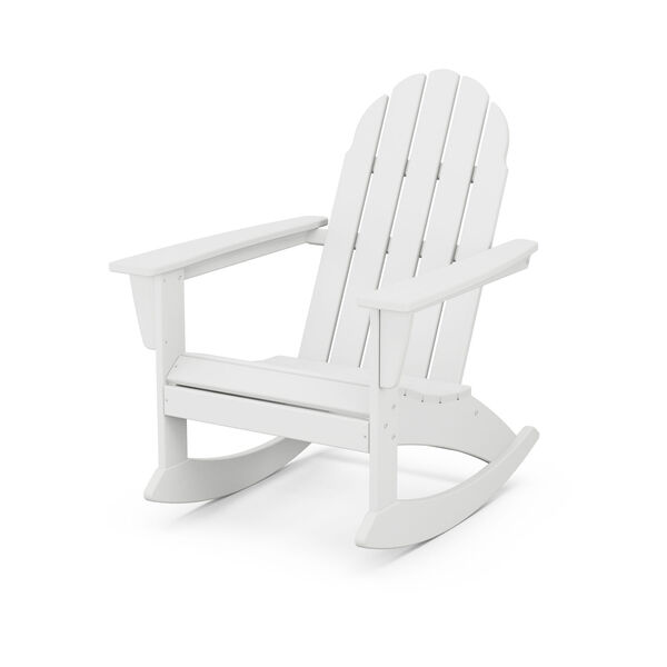 Vineyard White Adirondack Rocking Chair, image 1