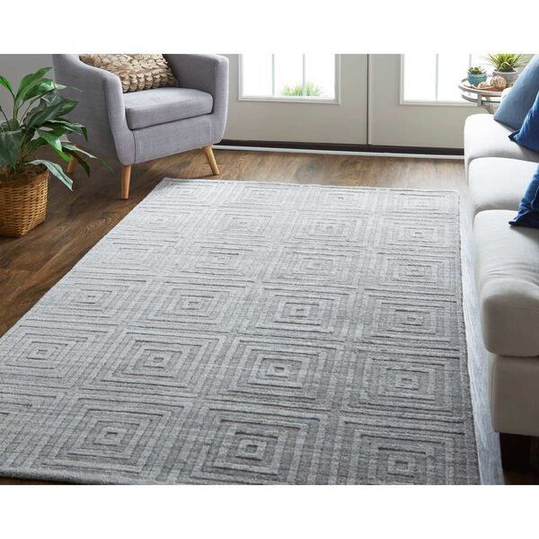 Redford Casual Gray Silver Rectangular 3 Ft. 6 In. x 5 Ft. 6 In. Area Rug, image 3