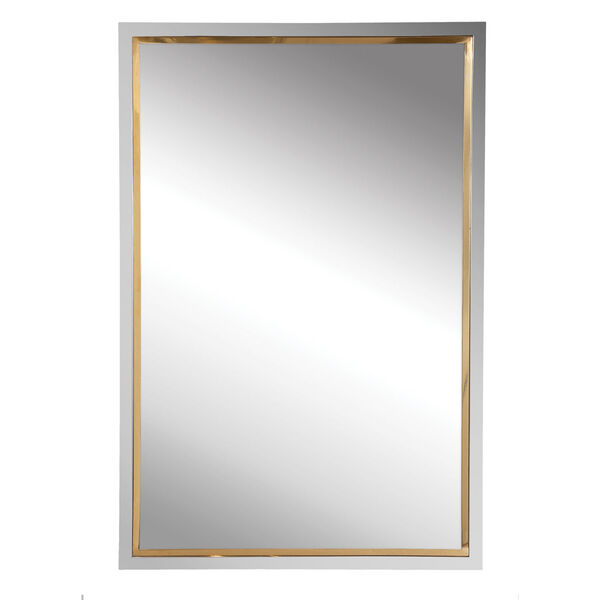Locke Chrome and Gold 20-Inch Vanity Mirror, image 1