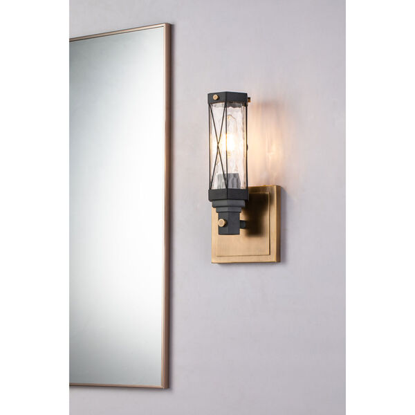 Abbey Antique Brass One-Light Wall Sconce, image 2
