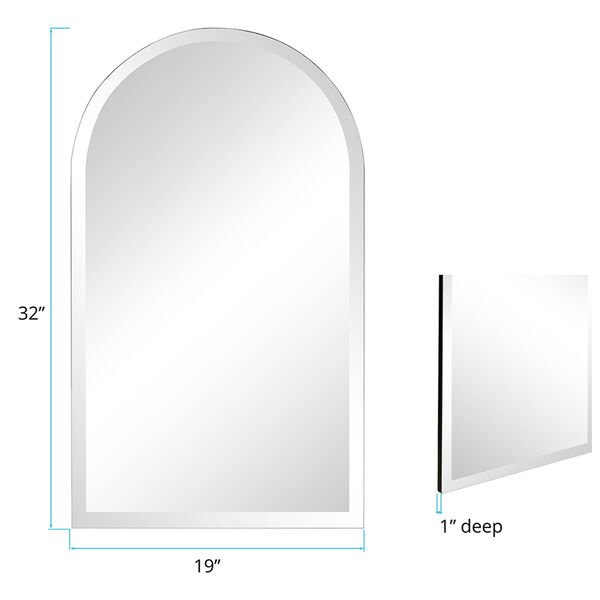 Frameless Arched Mirror, image 3