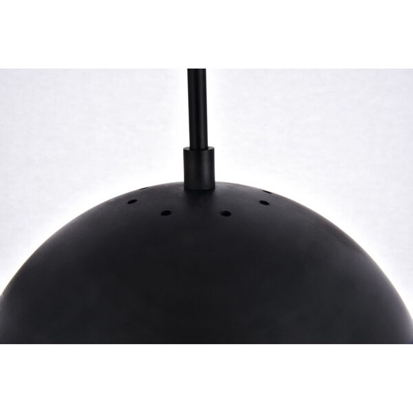 Eclipse Black and Clear 10-Inch One-Light Plug-In Pendant, image 4