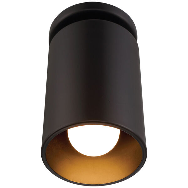 Pint Black One-Light LED Outdoor Flush Mount, image 5