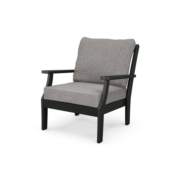 Braxton Black and Grey Mist Deep Seating Chair, image 1