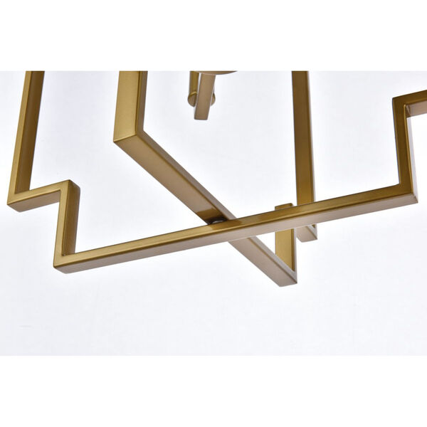 Rosenfeld Brass Four-Light Pendant, image 6