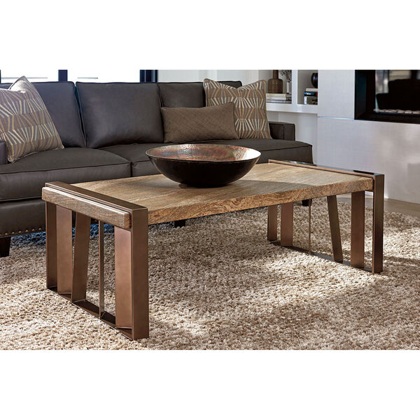 Zavala Brown Intersect Cocktail Table, image 2