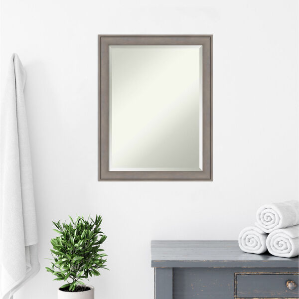 Gray 21 W X 27 H-Inch Bathroom Vanity Wall Mirror, image 6