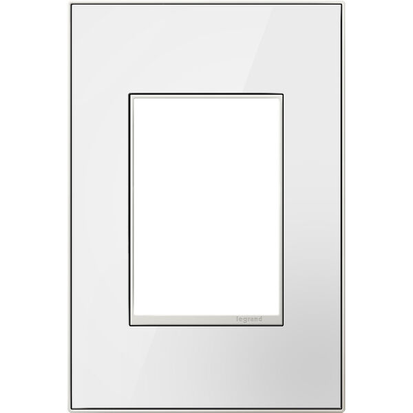 White Mirror 3-Module Wall Plate, image 1