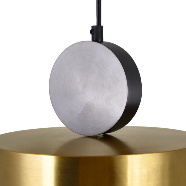 Saleen Brass Black Nine-Inch LED Mini Pendant, image 4