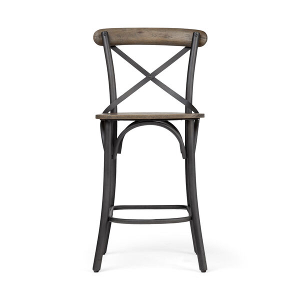 Etienne Brown and Black Counter Height STool - (Open Box), image 2
