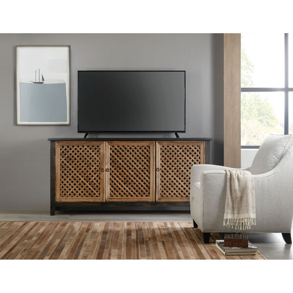 Black and Brown Entertainment Console, image 4
