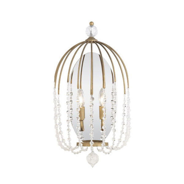 Voliere Havana Gold Two-Light Wall Sconce, image 1