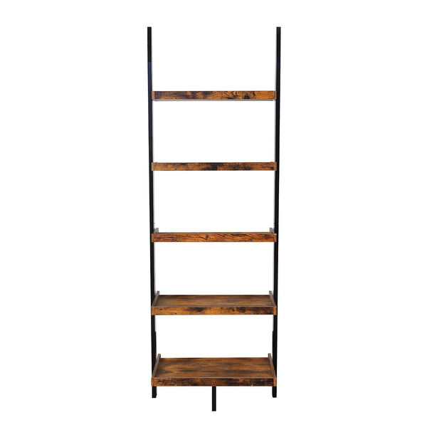 American Heritage Barnwood and Black Ladder Bookshelf, image 6