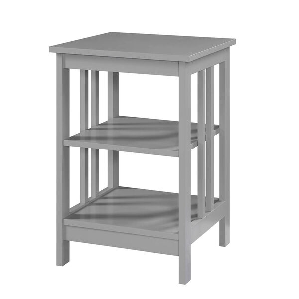 Mission End Table in Gray, image 6