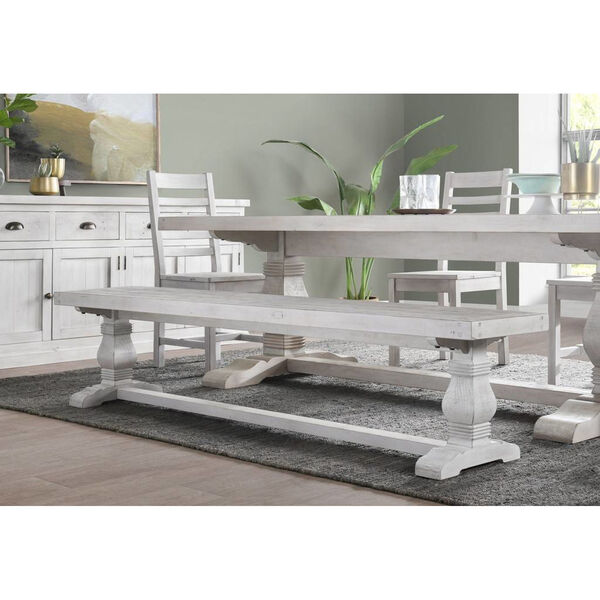 Quincy Nordic Ivory 66-Inch Bench, image 2