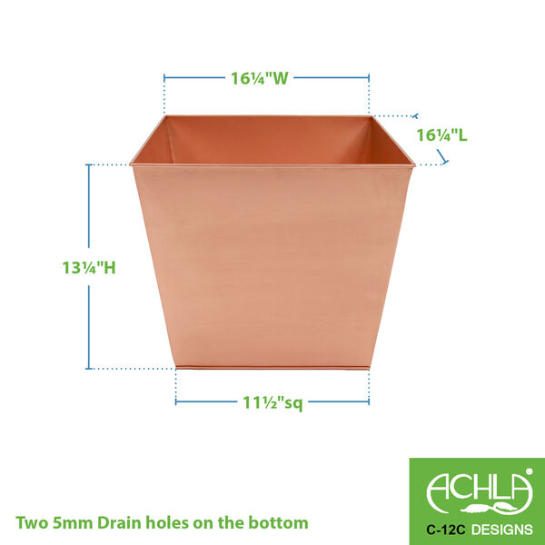 Copper Plated 16-Inch Flower Box, image 2