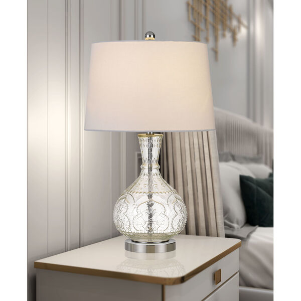 Nador Clear and White One-Light Table lamp, image 2