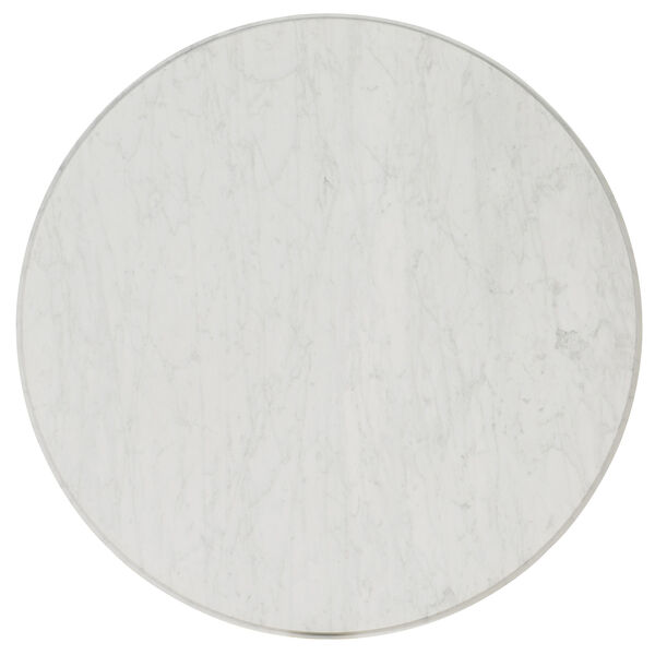 Beaumont Gray Round Dining Table with 48 In. Marble Top, image 2