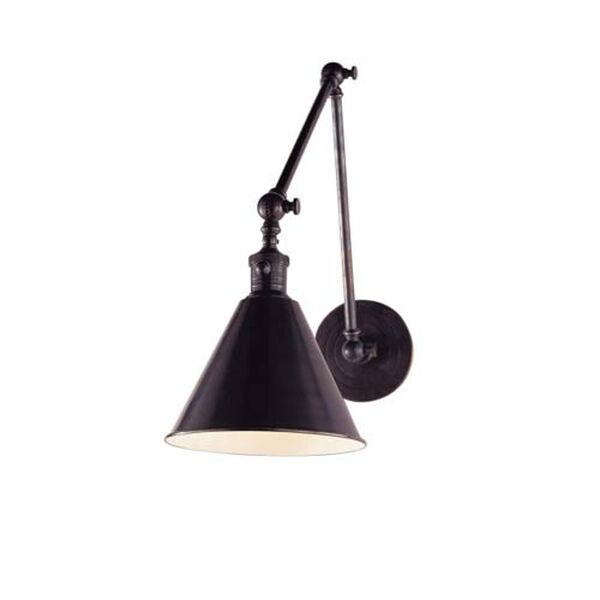 Boston Functional Double Arm Library Light in Bronze by Chapman and Myers, image 1